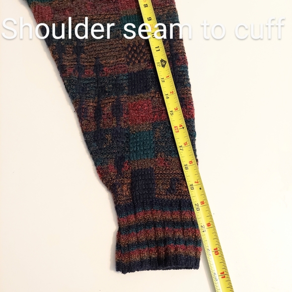 Vtg Maglificio Colorweave Sweater Mens M Wool Mohair Italy Pullover - Picture 8 of 10